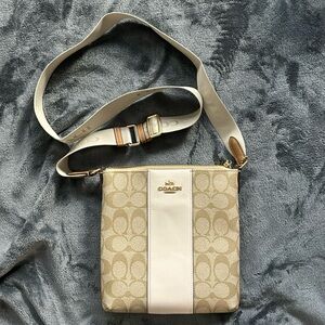 New Coach Beige Cross Body